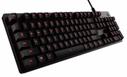 "GamingKeyboardLogitechG413Carbon,Mechanical,ROMER-GTactile,Aluminum-alloy,Backlighting,USB,USBPassthrough,Mouseandheadsetcablemanagement,Adjustable-heightfeetwithrubberstabilizers,MediaControl,GamingKeycaps,26-keyrollover