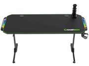 GamingDeskGamemaxD140-Carbon,140x60x75cm,Headsetshook,Cupholder,Cablemanagment