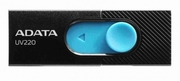 ФлешкаADATAUV220,8GB,USB2.0,Black-Blue,Plastic