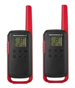 MotorolaWalkie-TalkieTalkAboutT62,Twin,16Channels,8km,Red/Black
