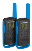 MotorolaWalkie-TalkieTalkAboutT62,Twin,16Channels,8km,Blue/Black
