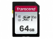 .64GBSDXCCard(Class10)UHS-I,U3,Transcend300S"TS64GSDC300S"(R/W:95/45MB/s)