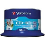 CD-RVerbatim700Mb,52x,(43309),AZO,PrintableID-Branded,w/ocase,1pcs