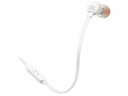 JBLT110/In-earheadphoneswithmicrophone,Dynamicdriver9mm,Frequencyresponse20Hz-20kHz,1-buttonremotewithmicrophone,JBLPureBasssound,Tangle-freeflatcable,3.5mmjack,White