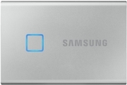 1.0TB(USB3.2/Type-C)SamsungPortableSSDT7Touch,FPID,Silver(85x57x8mm,58g,R/W:1050MB/s)
