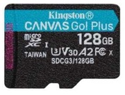 128GBKingstonCanvasGo!PlusSDCG3/128GB,microSDClass10A2UHS-IU3(V30),Ultimate,Read:170Mb/s,Write:70Mb/s,IdealforAndroidmobiledevices,actioncams,dronesand4Kvideoproduction
