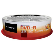 DVD-RSONY4,7GB/16x/25+5pcs(Spindle)