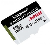 32GBmicroSDClass10A1UHS-IFC+SDadapterKingstonHighEndurance,600x,Upto:95MB/s,Highperformance,Seamlessrecording