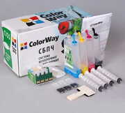 RefillCartridgeColorWayEP-T40WBK/C/M/Y,EpsonTX550W/TX600/T40W(w/Ink,w/Cartridge+Chip)