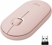 "WirelessMouseLogitechM350,Optical,1000dpi,3buttons,Ambidextrous,Slim,1xAA,Rose,PN910-005717-https://www.logitech.com/en-hk/product/pebble-m350-wireless-mouse"