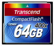 64GBCompactFlashCard,Hi-Speed400X,Transcend"TS64GCF400"(R/W:90/60MB/s)