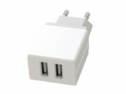 "WallChargerXO,2USB,2.4A,L75Input:100-240V~50/60HzMax0.6AOutput:5.0V-2.0AStandardUSBinterface-PluganduseWhite"