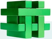 ГоловоломкаEurekaE3D#1MetalPuzzle**inaCan(green)