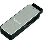 AdaptorITHama123900CardReaderSD/MicroSD,USB3.0AluminiumSilver
