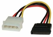 ET-9086SATAPOWERCONNECTOR,Кабель(адаптер)позволяющийподключатьпитаниекдискуSATAскомпьютерногоблокапитания