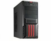 MagnumH650R12cmfan,Black/Red,450Wt,0.45mm,5.25"*3,3.5"Expose*1,3.5"Hidden*5,USB2.0x2,HDAudio,ATX/mATX