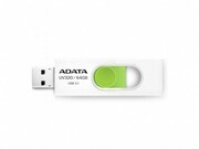 ФлешкаADATAUV320,64GB,USB3.0,White-Green,Plastic