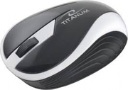 TitanumBUTTERFLYTM113SBlack/Silver,WirelessOpticalMouse,2.4GHz,1000dpi,NanoReciver,USB