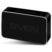 SVENPS-85Black,BluetoothPortableSpeaker,5WRMS,FMtuner,USB&microSD,TWS,built-inlithiumbattery-600mAh,ALUMINIUMCASE,black