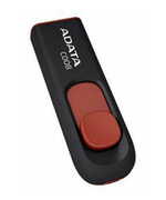 16GbUSB2.0FlashDriveADATA,ClassicC008,black/red(Read-18MB/s,Write-5MB/s),RetractableUSB