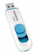 16GbUSB2.0FlashDriveADATA,ClassicC008,white/blue(Read-18MB/s,Write-5MB/s),RetractableUSB