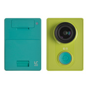 Xiaomi"YiActionCamera",Green,VideoResolutions:upto1296p30fps/1080p60fps/720p120fps/480p240fps,155°,AmbrellaA7LS,Sensor:16MPxSony(ExmorRBSICMOS),Microphone,WiFi,Bluetooth,Battery1010mAh,upto100minutes,70g