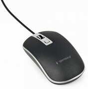 MouseGembirdMUS-4B-06-BS,800-1200dpi,4buttons,Ambidextrous,1.35m,White/Silver,USB