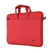 TrustNBbag16"Bologna,Eco-friendlySlimlaptopbagfor16"laptops,(410x290mm),Red