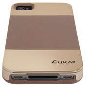 LUXA2CygnusLHA0033ComboCaseforiPhone4,PC+Silicon,NeutralBrown