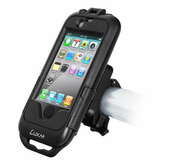 LUXA2H10LH0012BikeMountforiPhone3G/3GS/4/4S&iPodClassic/Touch,Rotatable,WaterproofCase,Black