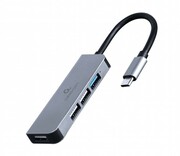 USB3.0Hub4-port:Type-Cto3*USB2.0/1*USB3.1,GembirdUHB-CM-U3P1U2P3-01,Silver