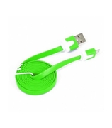 CableMicroUSB2.0,MicroB-AM,1.0m,Omega,flatcable,Green