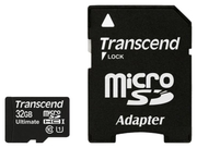 32GBTranscendmicroSDHCClass10withSDadapter