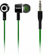 SVENE-107,StereoIn-earearbuds,20-20000Hz,32ohm,Non-tanglingcablewithfabricbraid,1.2m,3.5mm(3pin)connector