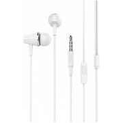 EarphonesHocoM34WhitewithMicrophone,4pin3.5mmmini-jack,Cable:1.2m.