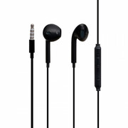 EarphonesHocoM55BlackwithMicrophone,4pin3.5mmmini-jack,Cable:1.2m.