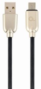 GembirdCC-USB2R-AMmBM-2MBlack,USB2.0/Micro-USBPremiumRubber-2m,USB2.0A-plugtoMicro-USBplug,blister