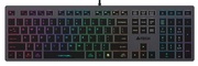 KeyboardA4TechFX60,Low-Profile,ScissorSwitchKeys,ChocolateKeycaps,Backlit,Grey,USB