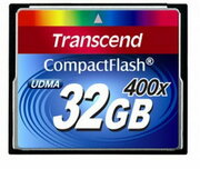 32GBCompactFlashCard,Hi-Speed400X,Transcend"TS32GCF400"(R/W:90/60MB/s)