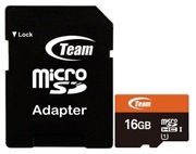 16GBTeamMicroSDHCClass10+AdapterMicroSD->SD,Read20MB/sWrite14MB/s,TUSDH16GCL1003(carddememorie/картапамяти)