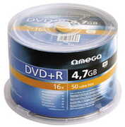 Omega,DVD+R50*Spindle4.7GB16x