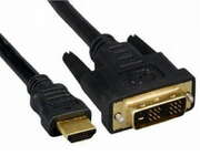 CableHDMItoDVI3.0mGembird,male-male,GOLD,18+1pinsingle-link,CC-HDMI-DVI-10