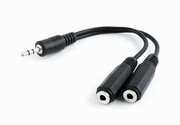 "CCA-415-0.1M3.5mmstereoplugto2xstereosockets0.1metercable,Cablexpert-https://cablexpert.com/item.aspx?id=9694"