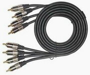 CCAP-404-64*RCAplugsto4*RCAplugs6ftcable,gold-platedconnectors,blisterpacking