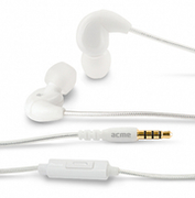 AcmeHE16WHarmonicin-earheadphoneswithmic,White,20Hz-20KHz,94dB,16Ohm,1.2m
