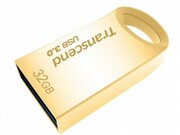 ФлешкаTranscendJetFlash710,32GB,USB3.0,Gold,MetalCase