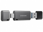 256GBUSB3.1SamsungDUOPlus,USB+USB-C,Metalcasingisshock/water/X-Rayresistant(UptoRead200MByte/s)