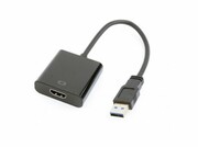 AdapterUSB3.0-HDMI-GembirdA-USB3-HDMI-02,USB3.0toHDMIvideoadaptercable,Black