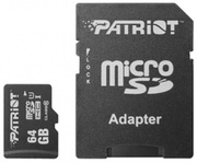 64GBmicroSDClass10U1UHS-I+SDadapterPatriotLXSeriesmicroSD,Upto80MB/s