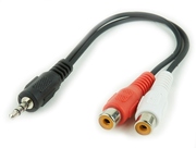 Audiocable3.5mm-RCA-0.2m-CablexpertCCA-406,3.5mmstereoplugto2xRCAsocketsstereoaudiocable,0,2m